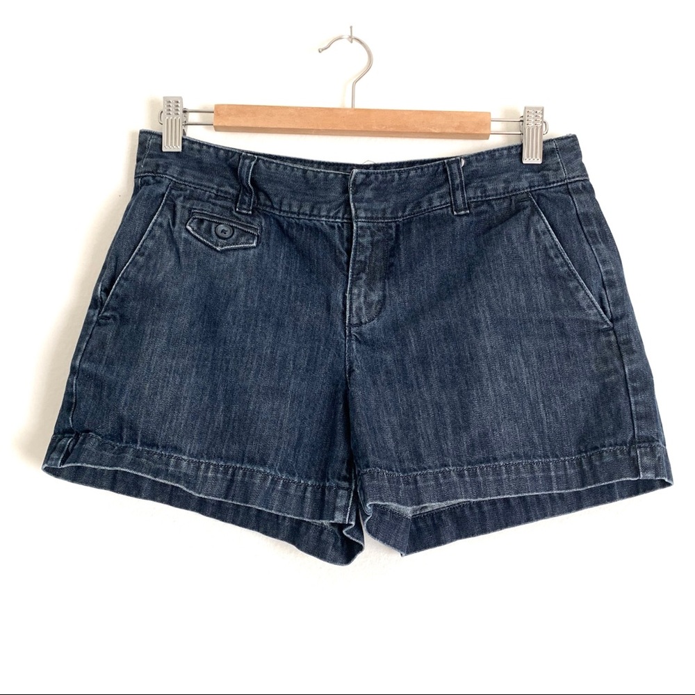 Ann Taylor LOFT Womens Dark Denim Jean Shorts
